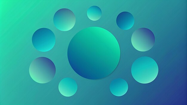 un círculo azul con círculos como círculos con círculos cómo círculos