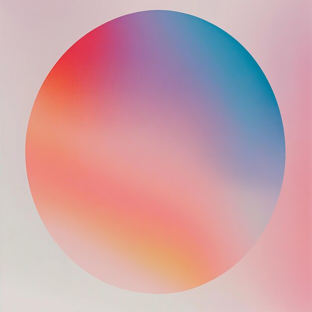 un círculo con un círculo rosa y azul en el medio