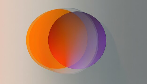 un círculo colorido con rayas púrpuras y naranjas en él