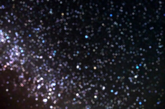 Foto círculo de céu estrela turva bokeh