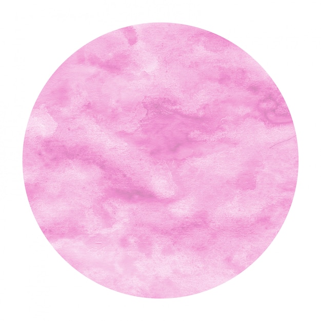 Círculo desenhado em aquarela de mão-de-rosa