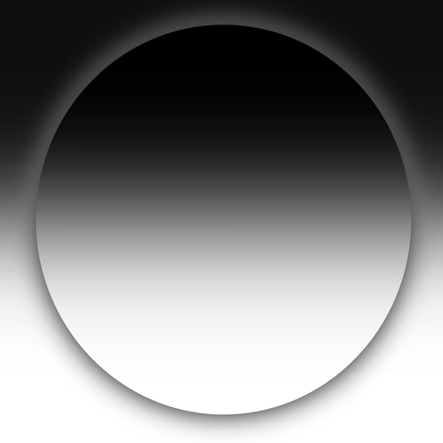 Círculo de geometría negro blanco fondo de arte borroso