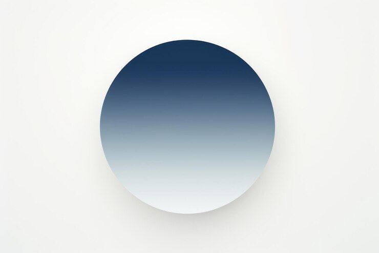 Foto círculo de gradiente minimalista azul marino de color sutil círculo de degradado en fondo blanco ar 32 v 52 id de trabajo 0532d4f56f70489b909f67c46523a0da
