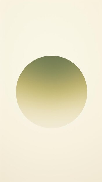 Círculo de gradiente minimalista círculo de graduado de color sutil en fondo blanco apagado