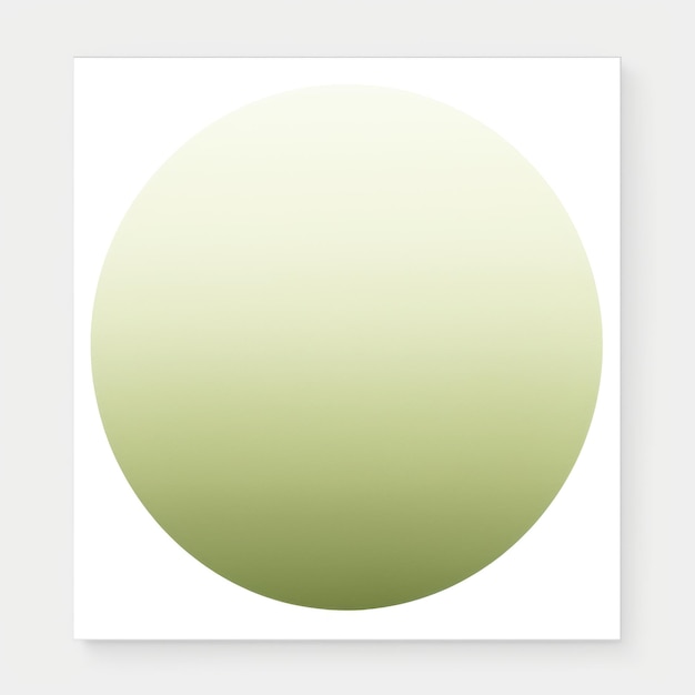Círculo de gradiente minimalista círculo de graduado de color sutil en fondo blanco apagado