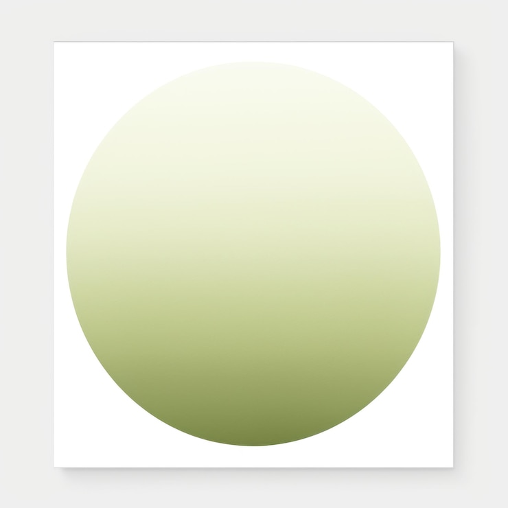 Foto círculo de gradiente minimalista círculo de graduado de color sutil en fondo blanco apagado