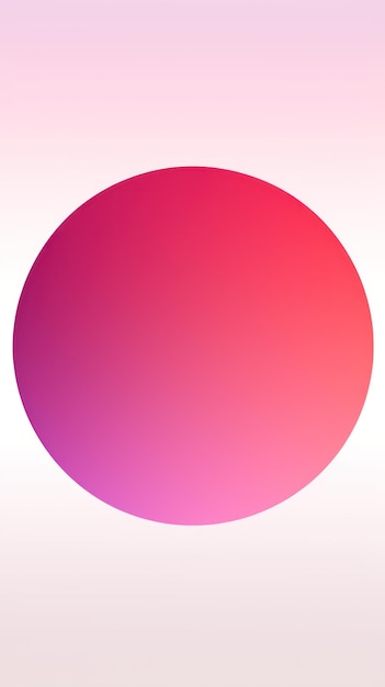 Círculo de gradiente minimalista de color magenta y sutil en fondo blanco ar 916 v 52 ID de trabajo 050b4c5f58544917a26f028c305f2a44