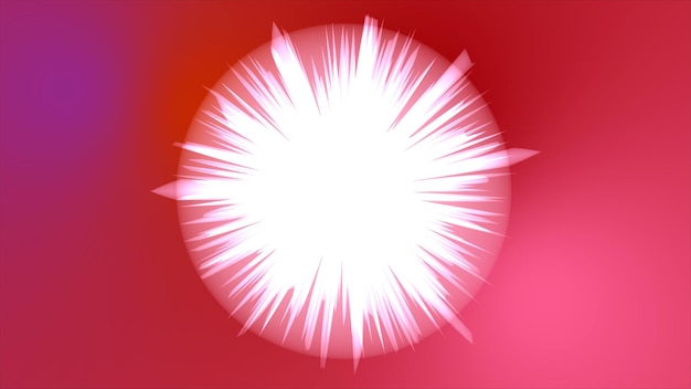 un círculo de luz que es rojo