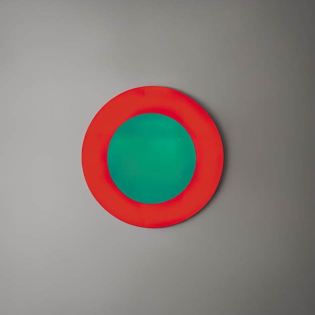 círculo na paredeforma circular de cor vermelha