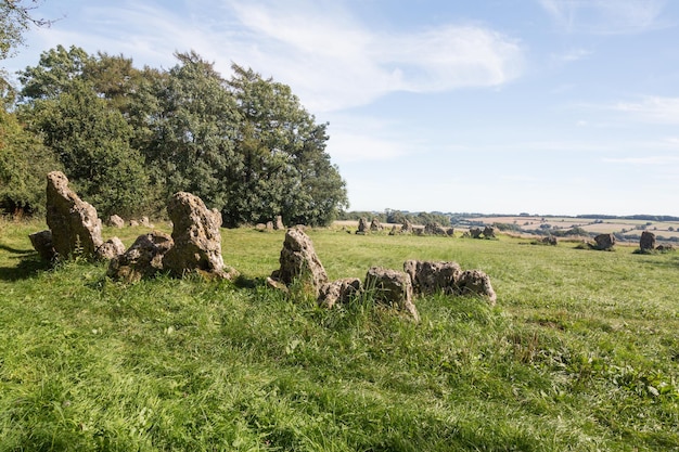 Círculo de piedras Rollright Stones en Cotswolds