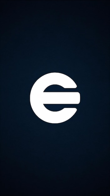 Círculo plano abstracto E logotipo letra símbolo signo de la empresa icono vect