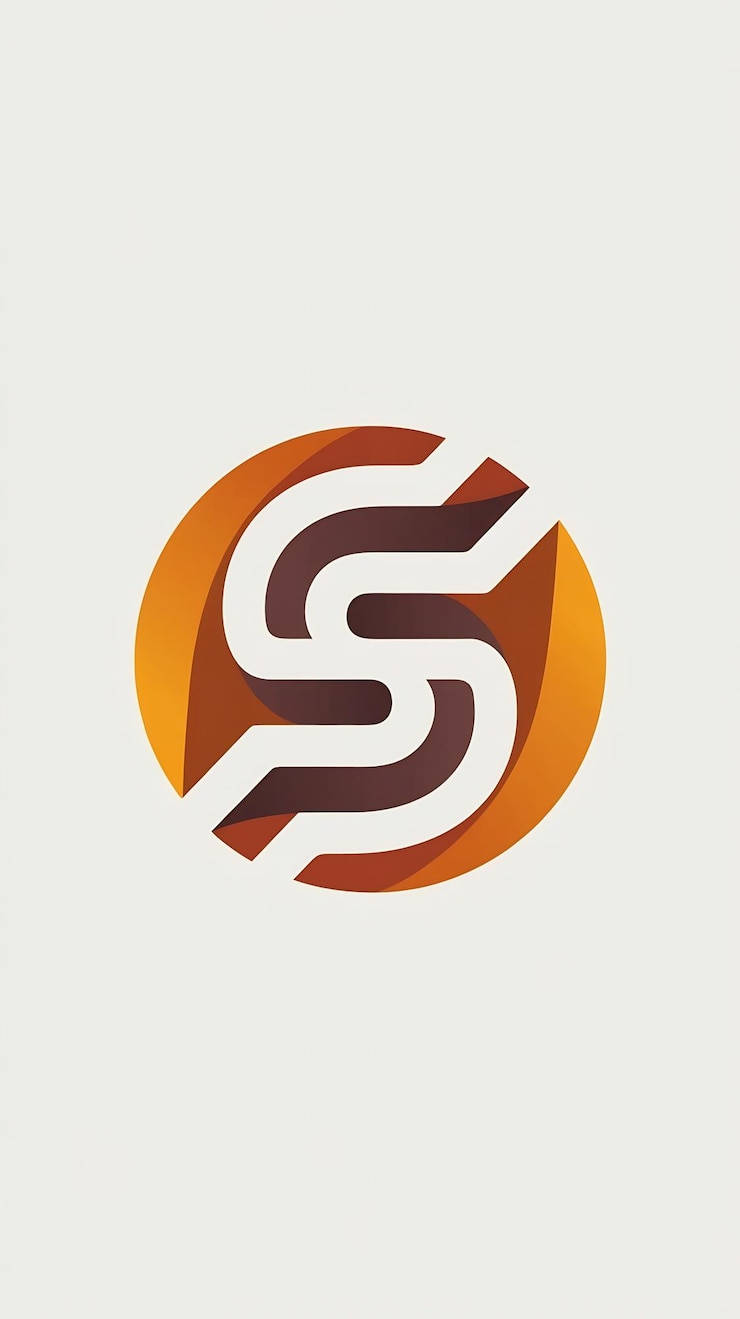 Foto círculo plano abstracto s logotipo letra símbolo signo de la empresa icono vect