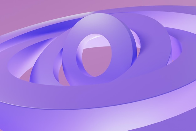 Un círculo púrpura con un círculo blanco en el medio d render