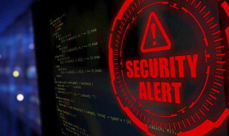 un círculo rojo con un circulo rojo que dice seguridad en él