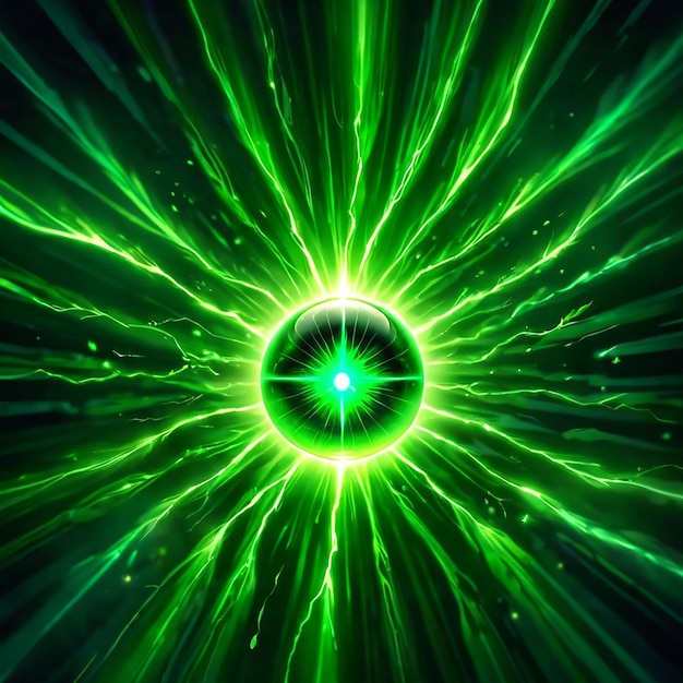 Un círculo verde con un círculo verde en él