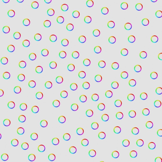 Los círculos de arco iris Los patrones sin costuras aislados en un fondo gris Los círculos del arco ires Los patrones Sin costuras