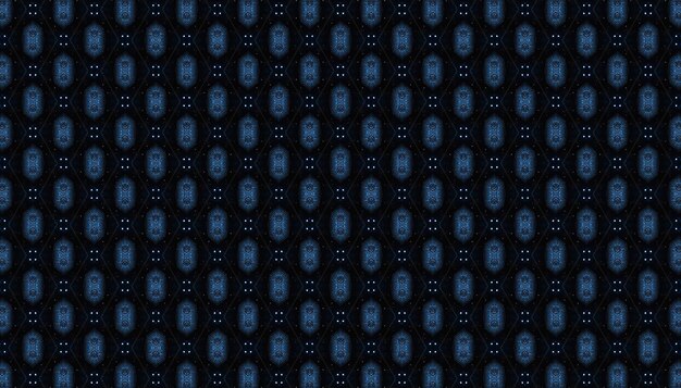 círculos azules y negros sobre un fondo negro
