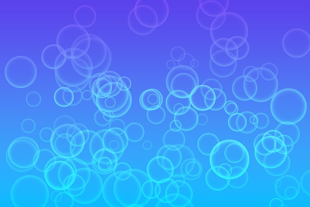 Foto círculos de círculos sobre un fondo azul