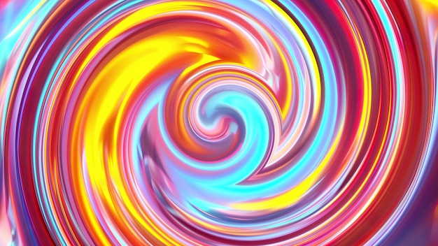Círculos espirales giratorios