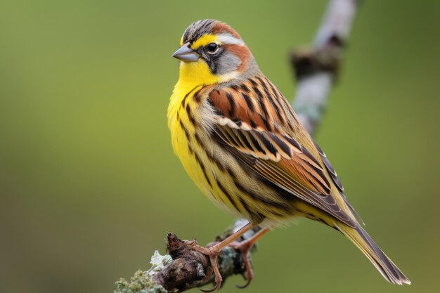 Cirl Bunting Emberiza cirlus Vogel aus der Nähe