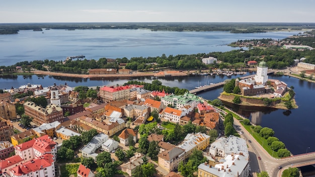Cirtyscape de Vyborg. É uma cidade velha no oeste da Rússia