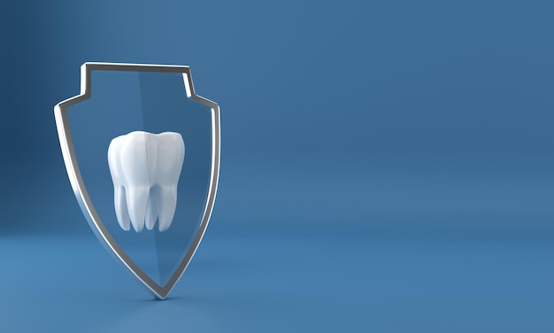 Cirurgia de implantes dentários renderização em 3d
