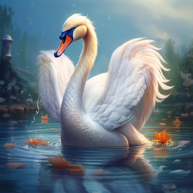 cisne elegante