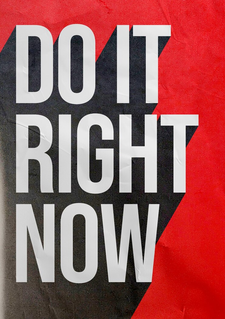 Foto citações motivacionais para cartaz de decoração de escritório fazer isso agora