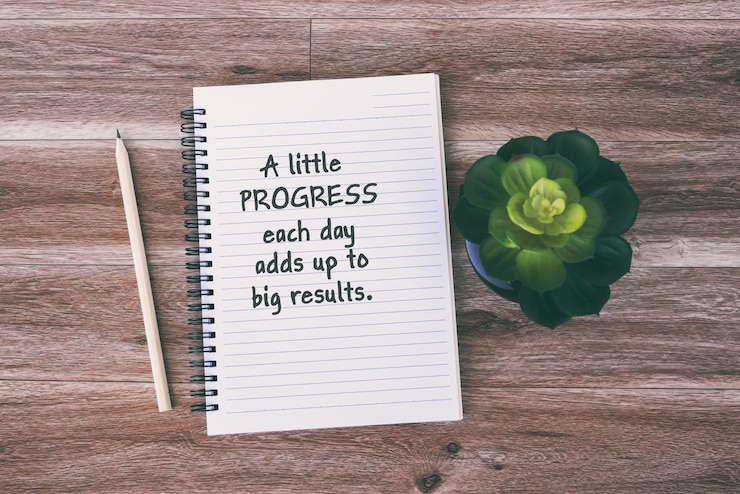 Citas inspiradoras y motivadoras Un pequeño progreso cada día se suma a grandes resultados