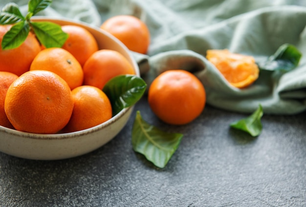 Cítricos frescos mandarinas naranjas