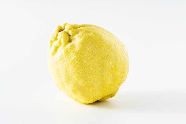 El citron Citrus medicaa grandes cítricos fragantes una alfombra enorme limón