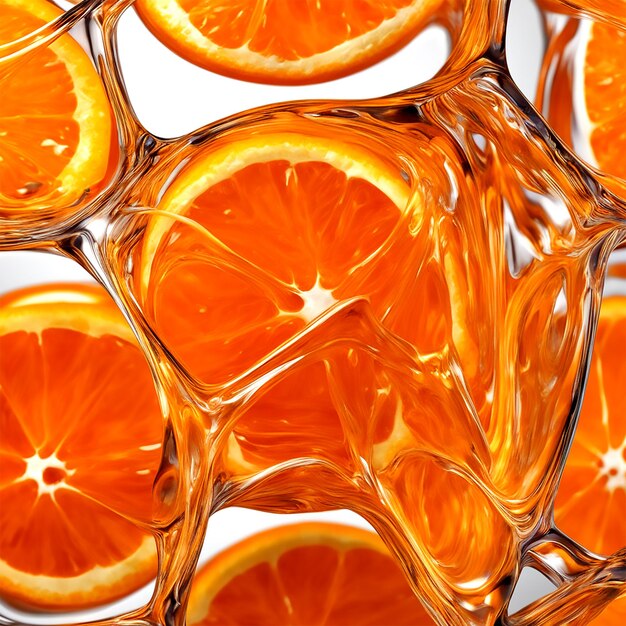 Citrus Elixir Fascinante Jarabe Orange Symphony en vaso