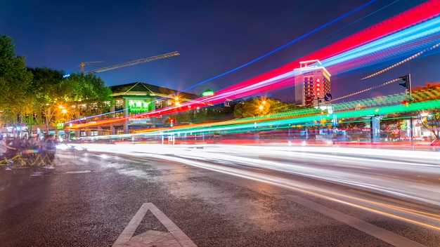 City building landscape nightscape e fuzzy headlights