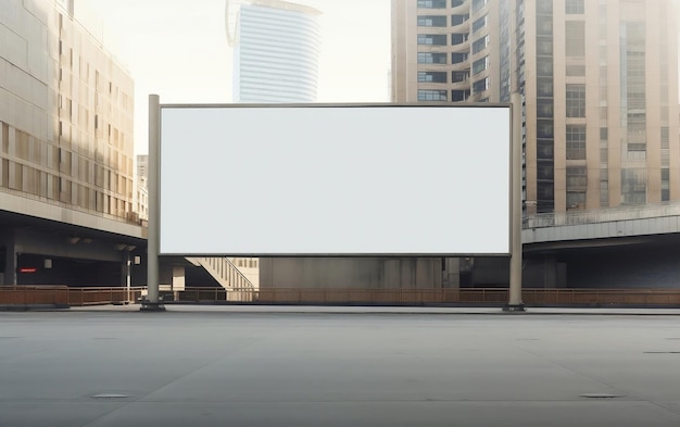 Cityscape Marketing Building Billboard Generative AI