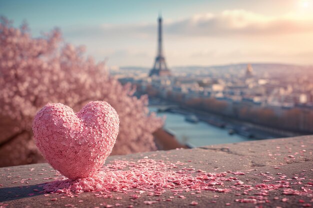 La ciudad del amor París Francia Concepto amor por la vida y las personas