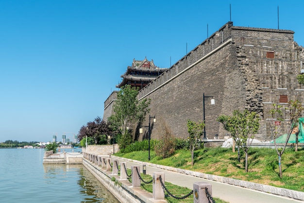 Ciudad antigua del lago Dongchang, Liaocheng, en Shandong