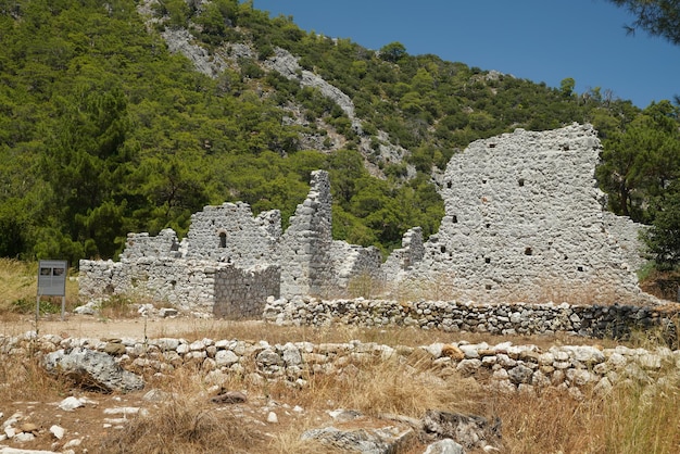 Ciudad antigua de Olympus en Kumluca Antalya Turkiye