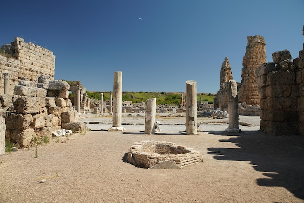 Ciudad antigua de Perge en Antalya Turkiye