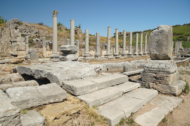 Ciudad antigua de Perge en Antalya Turkiye