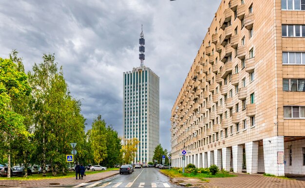 Foto ciudad de arkhangelsk encrucijada de chumbarovaluchinsky y karl liebknecht