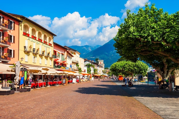 Ciudad de Ascona cerca de Locarno Suiza