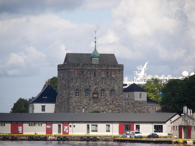 Foto en la ciudad de bergen, noruega