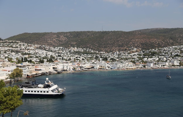 Ciudad de Bodrum en la costa egea de Mugla Turquía