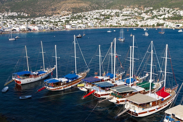 Ciudad de Bodrum desde Mugla Turquía