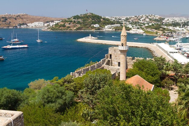 Ciudad de Bodrum desde Mugla Turquía