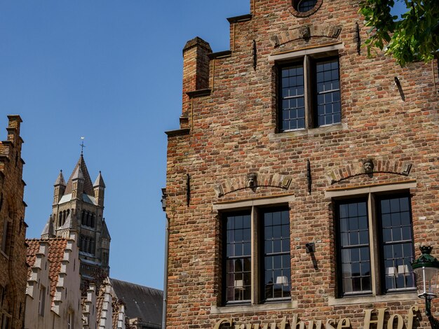 Foto ciudad de bruges en bélgica.