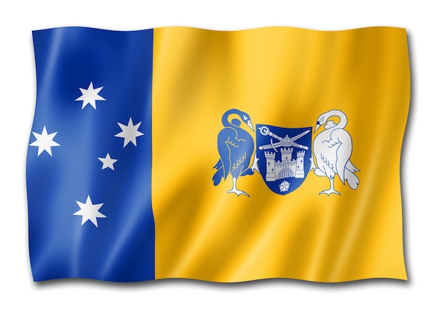 La ciudad de Canberra y el territorio de la Capital Australiana bandera Australia