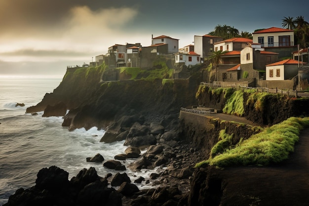 Una ciudad en la costa