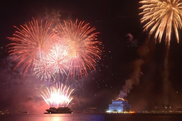 La ciudad de Da Nang dispara fuegos artificiales para dar la bienvenida al año nuevo lunar