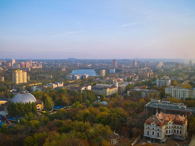 Ciudad de Donetsk - vista aérea.